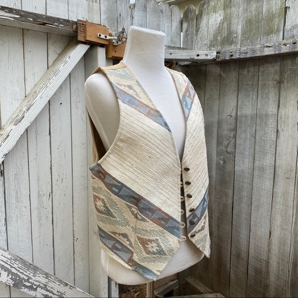 1980’s Vintage Roper Western Aztec Vest Jacket Top - Picture 6 of 6